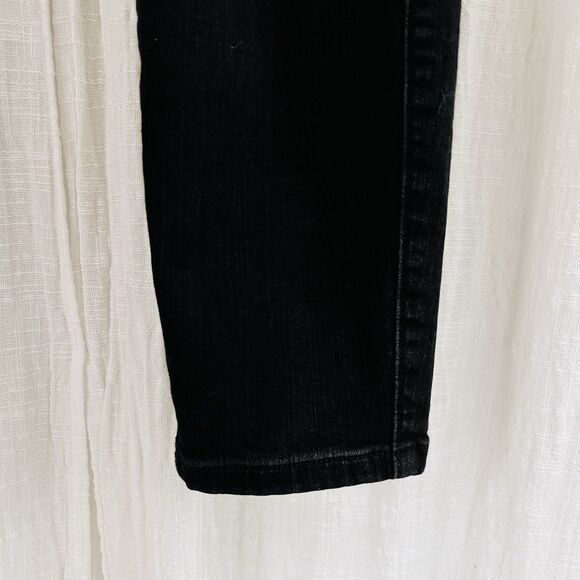 Torrid Black Ripped Torn Stretchy Bomb Shell Skinny Jeans - Plus Size 18R - Picture 4 of 9